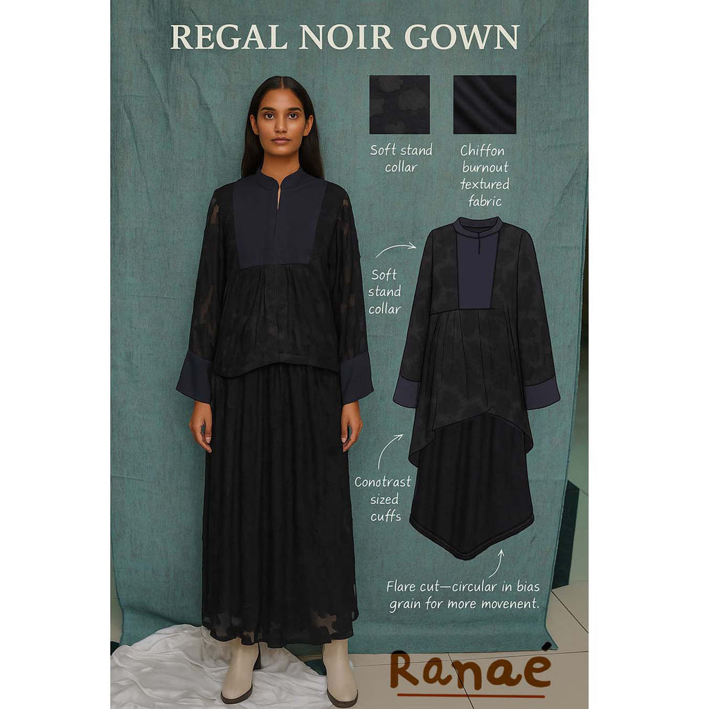 Black on Black Shirt & Skirt