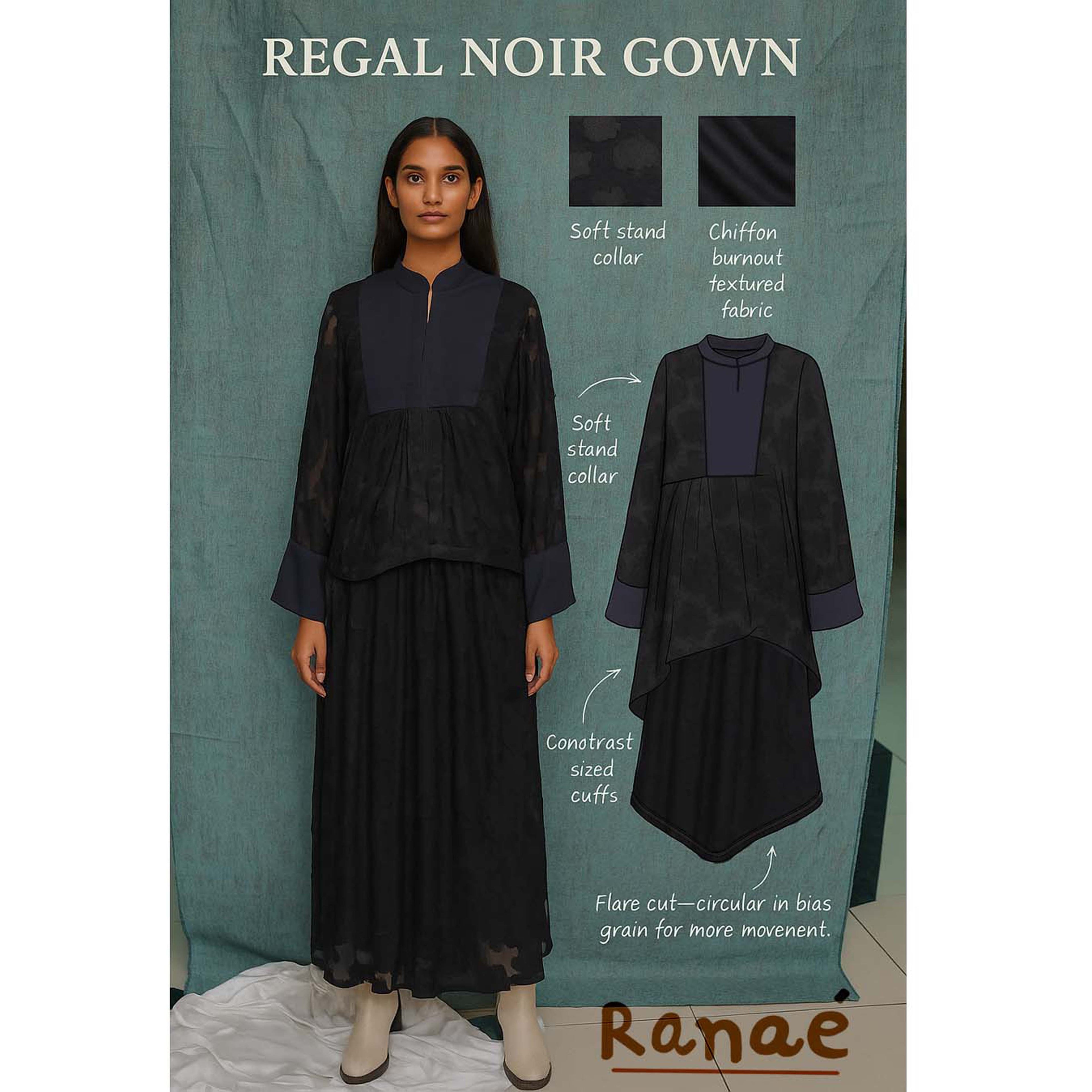 Black on Black Shirt & Skirt