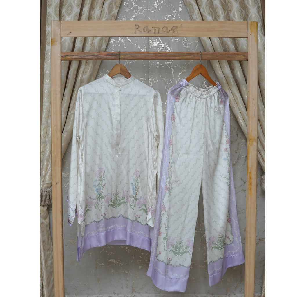 Printed Silk Co-Ord set