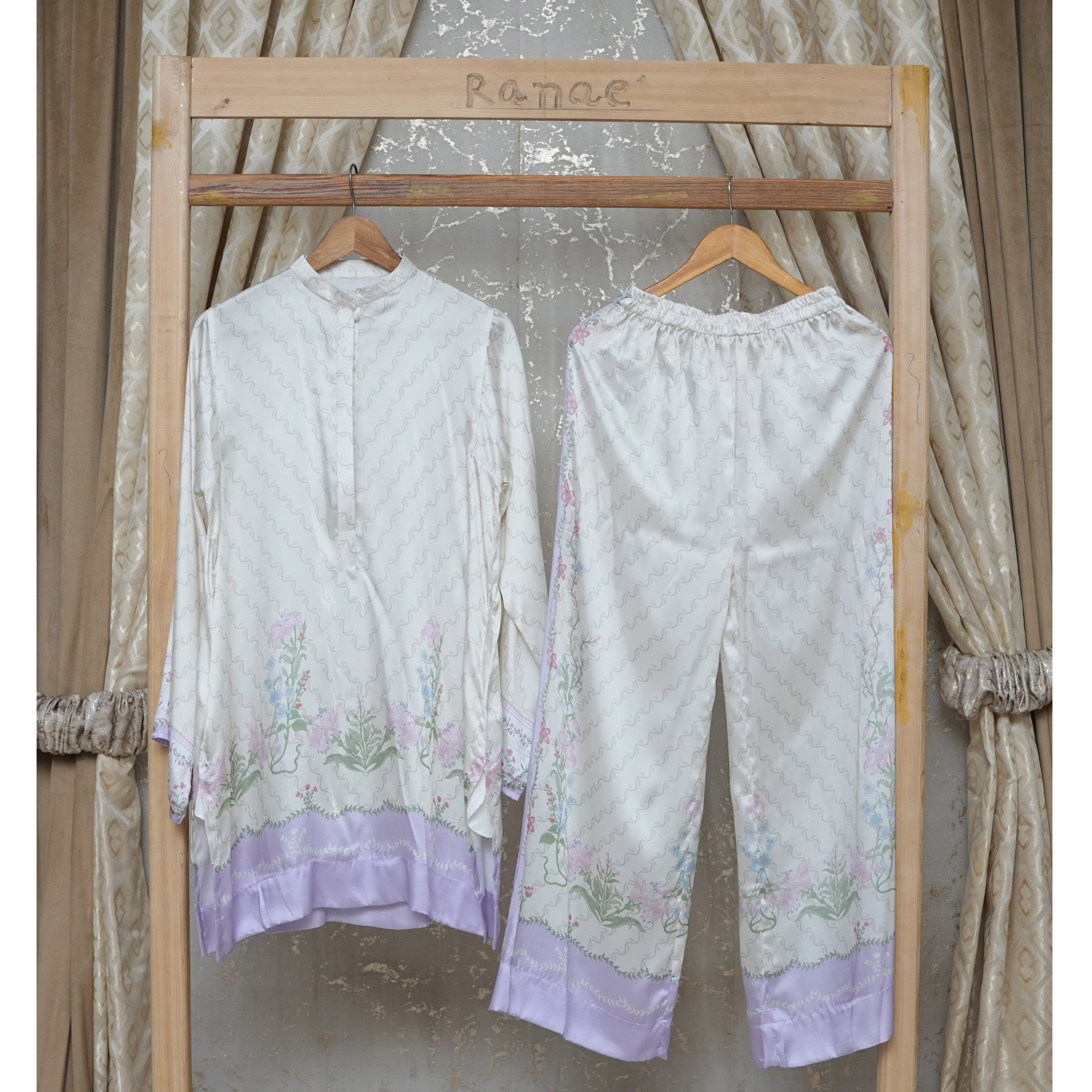 Printed Silk Co-Ord set