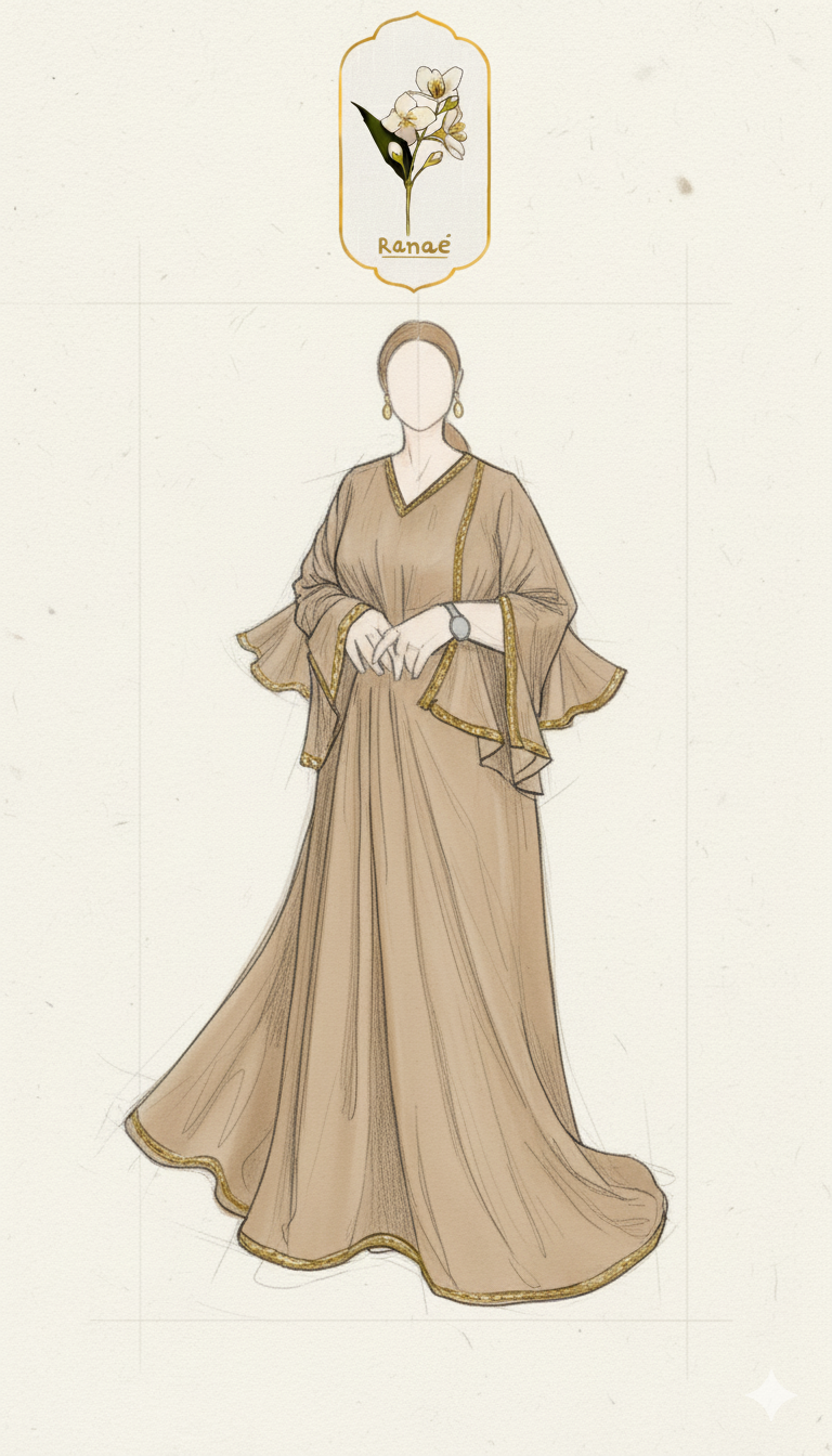 Beige Embellished Gown | Mahawar Collection with White Camisole | Luxury Designer Wear